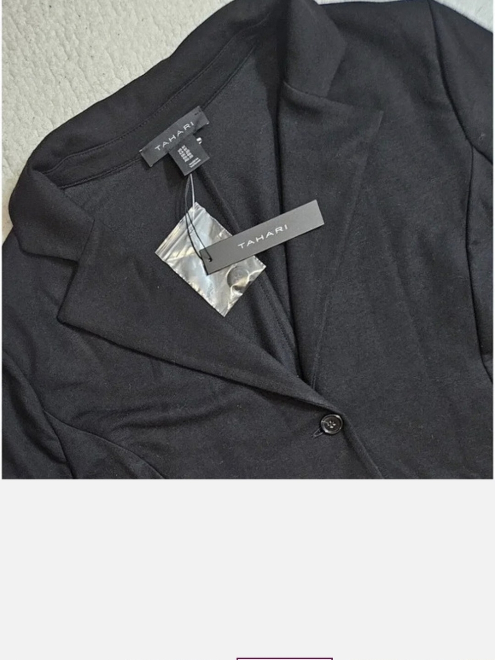 Tahari Black Single-Button Women's Blazer